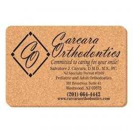 Promotional 4" X 6" Rectangle Solid Cork Coasters  Promotional 4" X 6" Rectangle Solid Cork Coasters