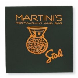 Personalized Top Grain Leather Square Coaster (Domestic)