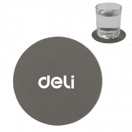 Round Silicone Coaster with Logo