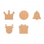 Promotional Engraving Blanks Crown Shape Cork Coaster