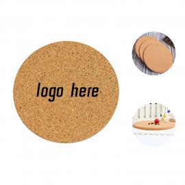 Absorbent Cork Coaster MOQ 100PCS with Logo