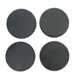 Country Home: Circle Slate Coasters by Twine with Logo