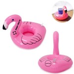 Inflatable Flamingo Floating Coaster with Logo
