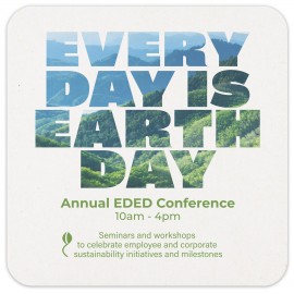 Personalized 4" Square 60 pt. Pulpboard Coasters LOW QTY