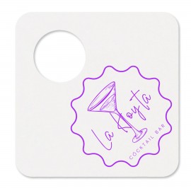 Personalized 40 pt. Pulpboard Coaster, 4" Bottleneck