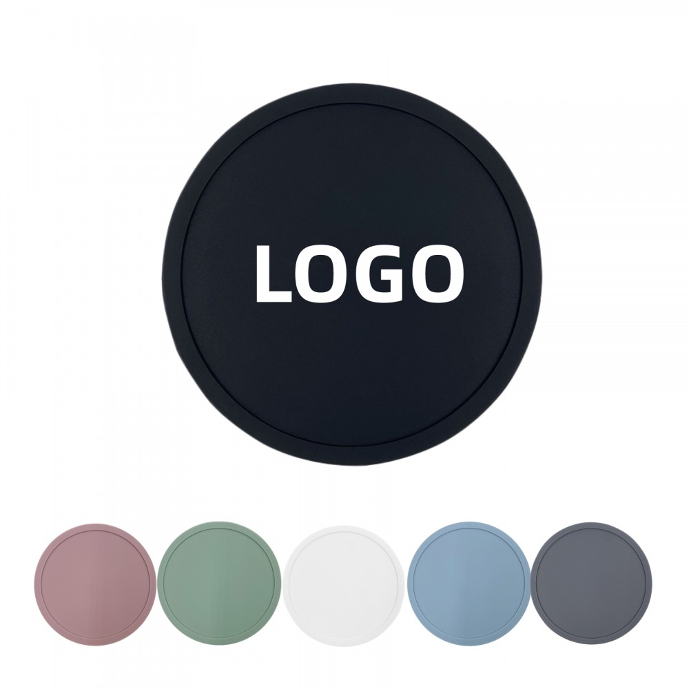 Promotional Food-Grade Round Silicone Coasters