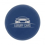 Personalized Leatherette Round Coaster