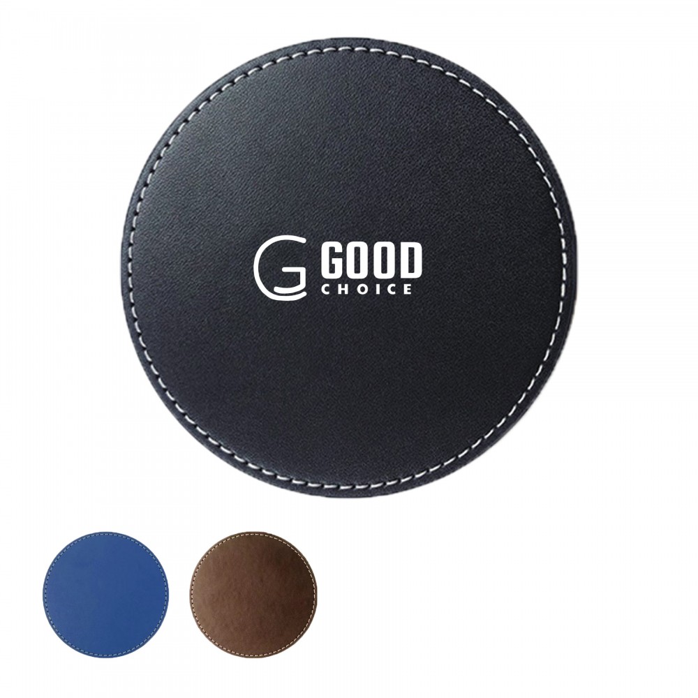 Leather Coaster with Logo