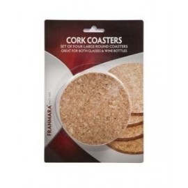 Round Cork Coaster (Set of 4) with Logo  Round Cork Coaster (Set of 4) with Logo