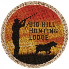 Promotional Burlap Round Coaster, 4" Dia  Promotional Burlap Round Coaster, 4" Dia