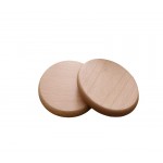 Promotional Flat Style Beech Wood Coaster