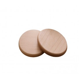 Flat Style Beech Wood Coaster with Logo
