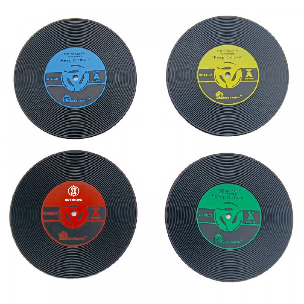 Promotional Vinyl Record Coaster - PVC