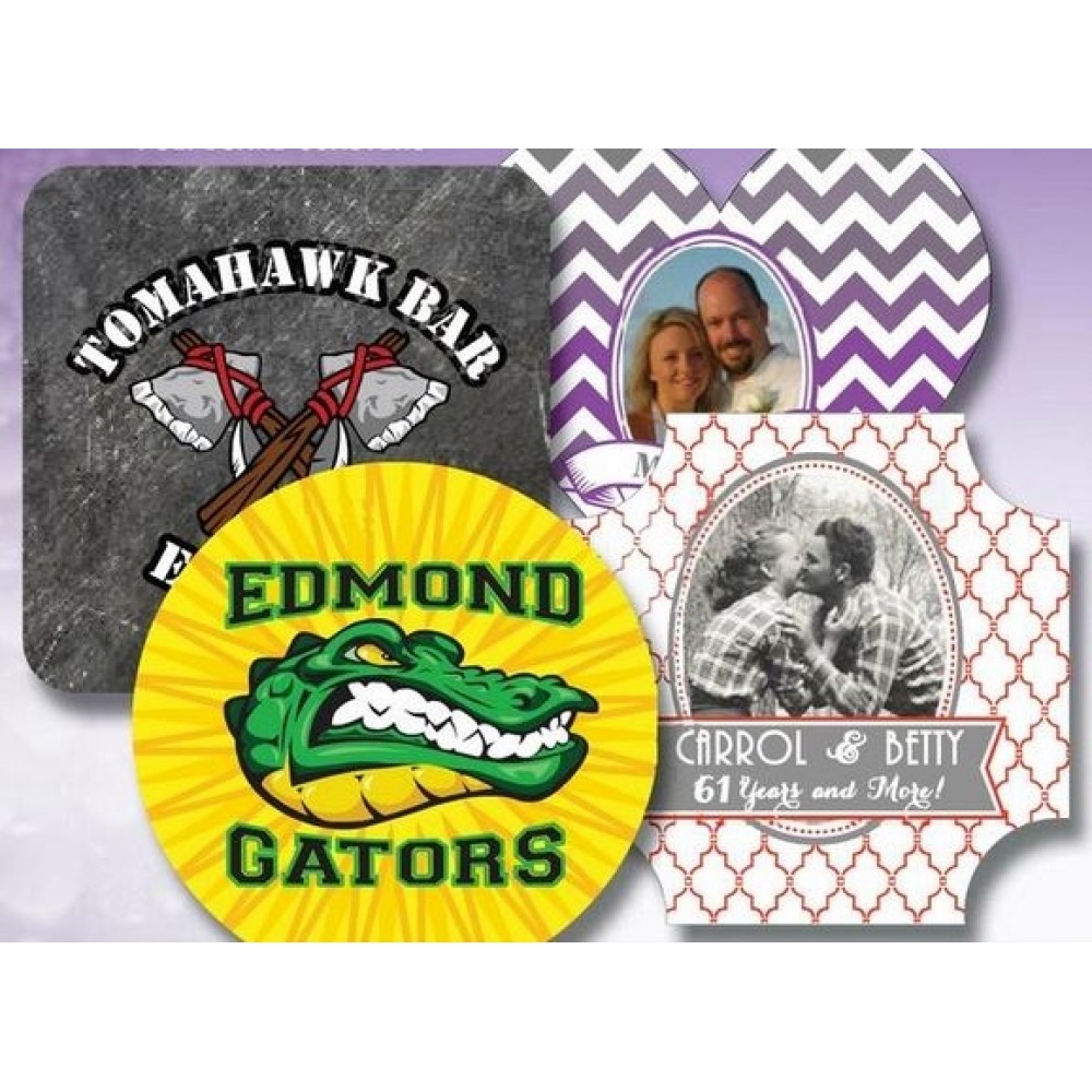 Logo Branded Multi Color Personalized Pulp Board Coaster (80 PT, 2 Side, 3 Color) Logo Branded Multi Color Personalized Pulp Board Coaster (80 PT, 2 Side, 3 Color)