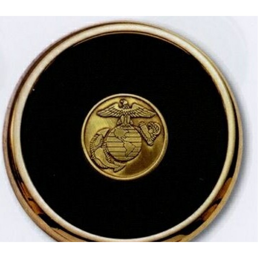 Leather Coaster w/Round Coin Logo Branded Leather Coaster w/Round Coin Logo Branded