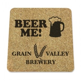 Cork Coaster | Square | 4" x 4" with Logo