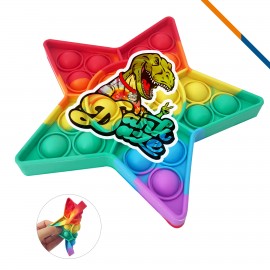 Rainbowy Bubble Fidget Toy with Logo