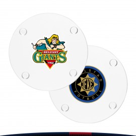 Fryle Round Glass Coasters with Logo