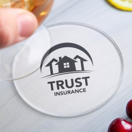 Everglow Acrylic Coaster (Single) with Logo