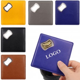 Logo Branded Coaster Bottle Opener