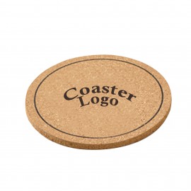 Custom Customized Round Natural Cork Coaster-3.94 Inch