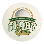 Full Color Process 40 Point Golf Ball Pulp Board Coaster with Logo