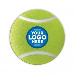 Logo Branded 40 Pt. 4" Tennis Ball Pulpboard Coaster with Full-Color on 1 or 2 Sides