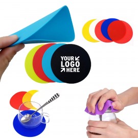 Silicone Jar/Bottle Opener & Coasters with Logo