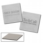 Stainless Steel Square Beverage Coaster with Logo