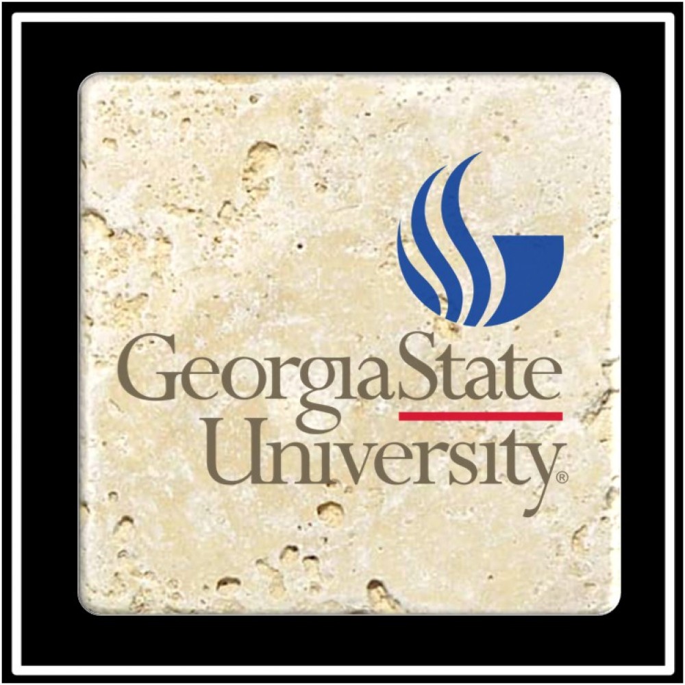 Custom Imprinted Faux Travertine Printed Square Coaster Custom Imprinted Faux Travertine Printed Square Coaster