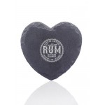 Rosetta Heart Shape Slate Coaster Custom Printed