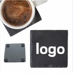 Logo Branded Custom Square Slate Coaster