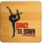 Personalized 4 Pack Square Bamboo Coaster