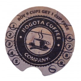 40 pt High Density Coaster, 2.5" Car, Digital with Logo