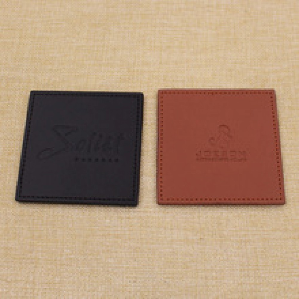 Custom Square Leather Drink Coasters