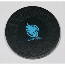 Round Swirl Pattern Coaster with Logo  Round Swirl Pattern Coaster with Logo