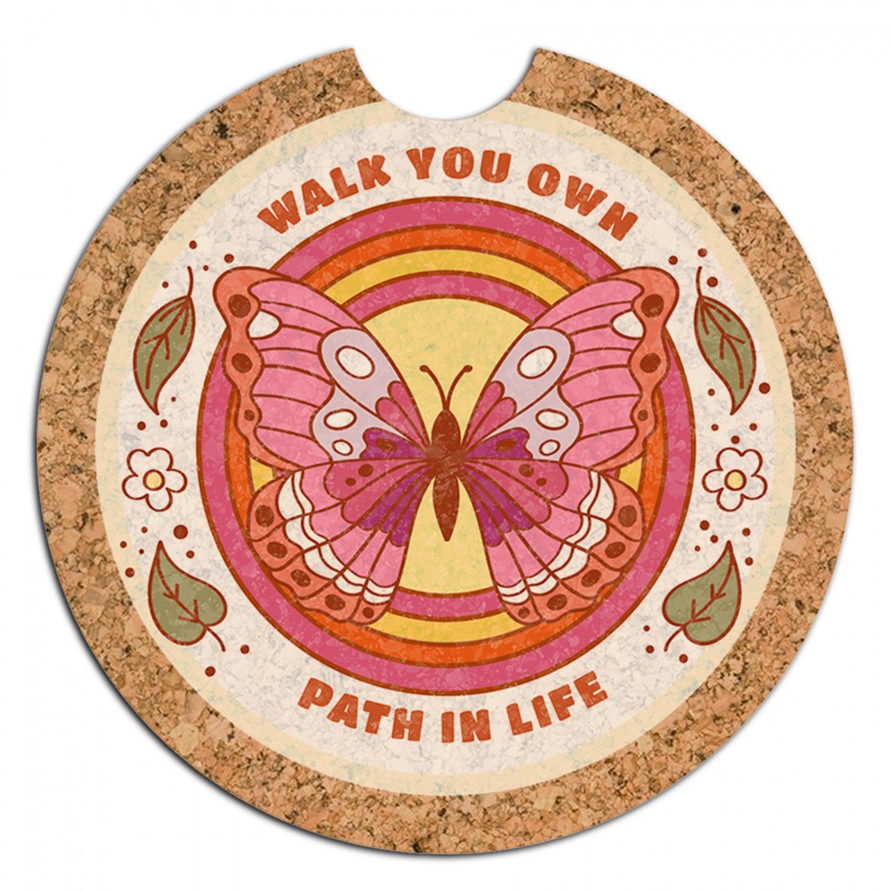 2.625" Full Color Car Cork Coasters with Logo