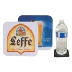Square Soft Rubber & Jersey Skid Resistant Neoprene Coaster w/Full Color with Logo
