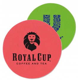 USA Printed 4" Round Foam Coaster w/ Custom Logo with Logo  USA Printed 4" Round Foam Coaster w/ Custom Logo with Logo