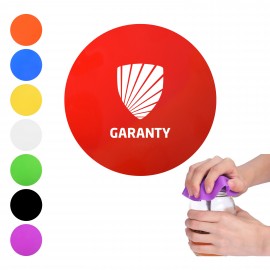 Logo Branded Round Sillicone Jar Opener & Coaster