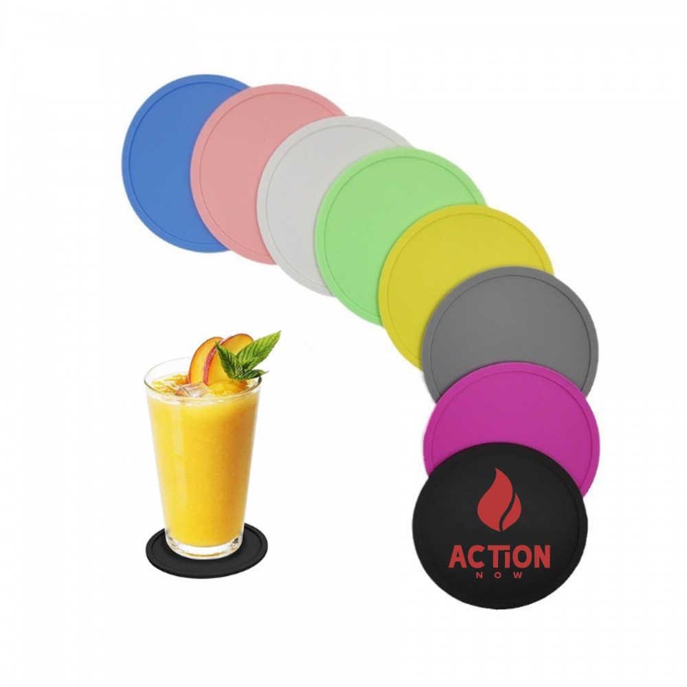 Customized Ironing Round Silicone Coasters
