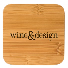 Personalized Bamboo Coaster Set  Personalized Bamboo Coaster Set