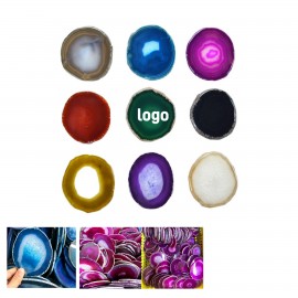 Personalized Brazilian Natural Agate Coaster