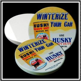 Absorbent Stone Car Coaster (2.5" Diameter) - Full Bleed Print Custom Printed