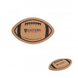 Football Cork Coaster with Logo
