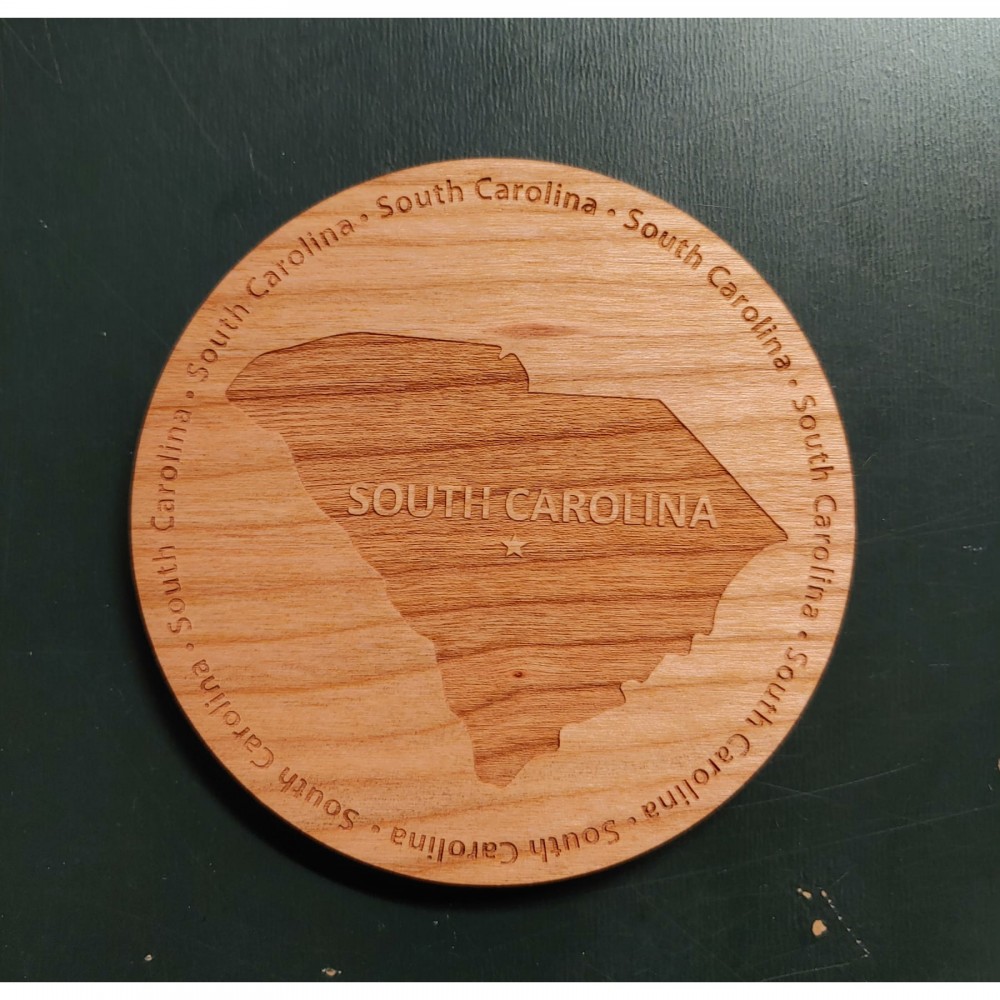 Hardwood State Coasters with Logo
