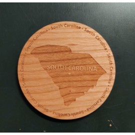 Hardwood State Coasters with Logo