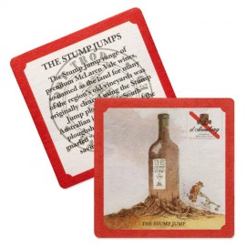 Personalized 55-60 Point 3.5" Pulp Board Coaster - Round or Square