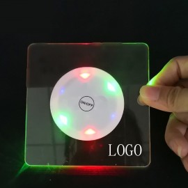 LED Light Up Cocktail Coaster with Logo