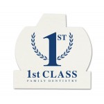 40 pt. Pulpboard Coaster, 3.5" #1 with Logo